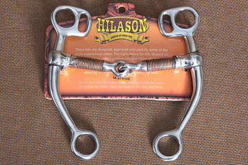 5" Hilason Western Horse Steel Mouth Bit W/ Copper Roller